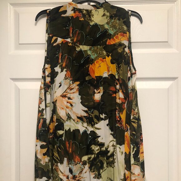 Melissa Paige Women's Sleeveless Floral Top size Large - Picture 2 of 4